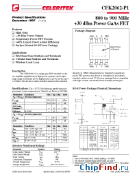 Datasheet CFK2062-P1-000T manufacturer Mimix